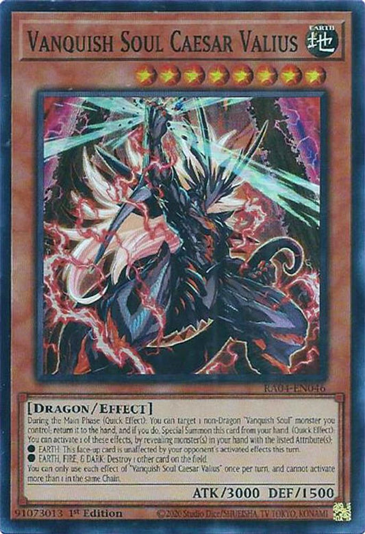 Vanquish Soul Caesar Valius * Super Rare * RA04-EN046