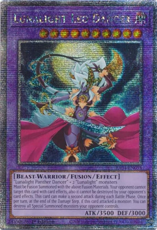 RA04-EN053 * Lunalight Leo Dancer * Quarter Century Secret Rare * Quarter Century Stampede