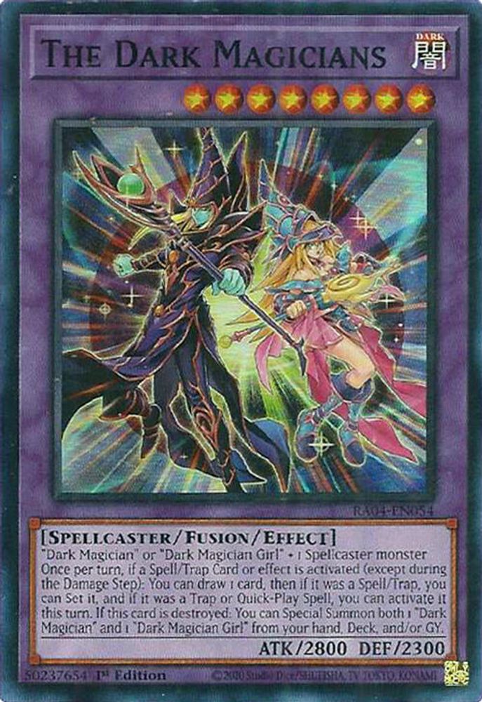 RA04-EN054 * The Dark Magicians * Super Rare * Quarter Century Stampede