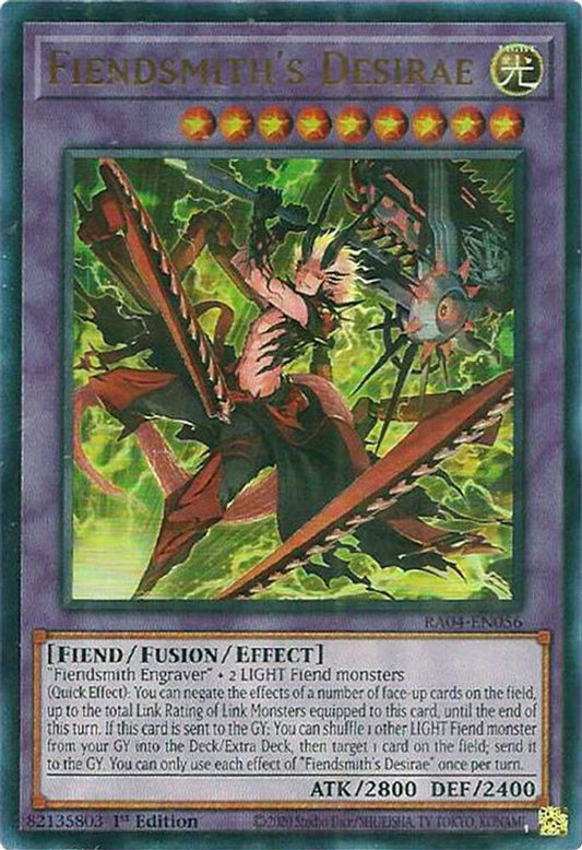 RA04-EN056 * Fiendsmith's Desirae * Ultra Rare * Quarter Century Stampede