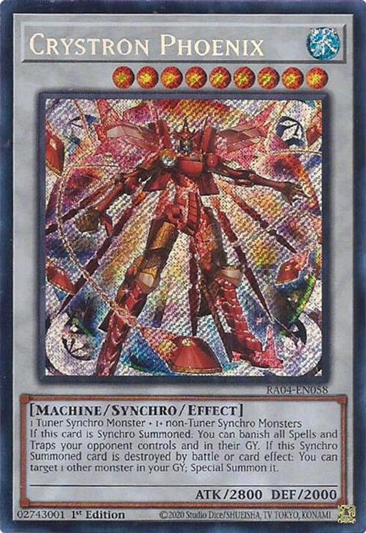 Crystron Phoenix * Secret Rare * RA04-EN058