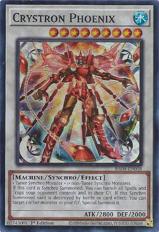 Crystron Phoenix * Super Rare * RA04-EN058