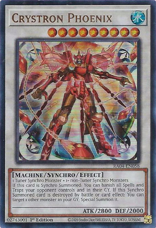 Crystron Phoenix * Ultra Rare * RA04-EN058