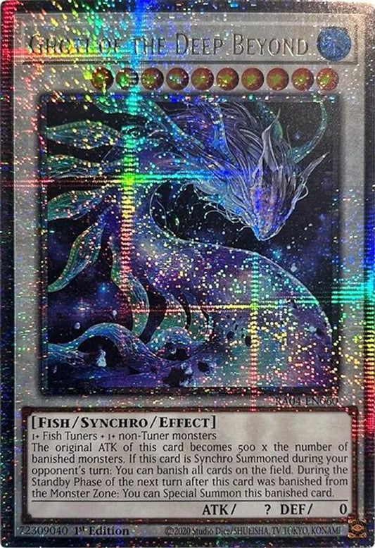 RA04-EN060 * Ghoti Of The Deep Beyond * Quarter Century Secret Rare * Quarter Century Stampede