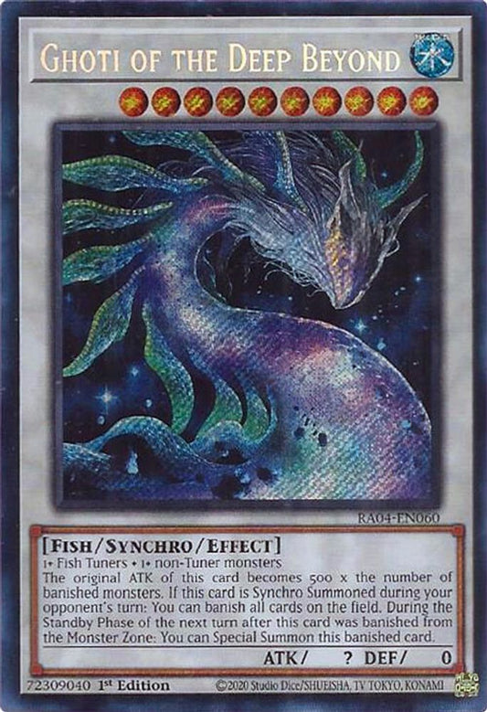 RA04-EN060 * Ghoti Of The Deep Beyond * Secret Rare * Quarter Century Stampede