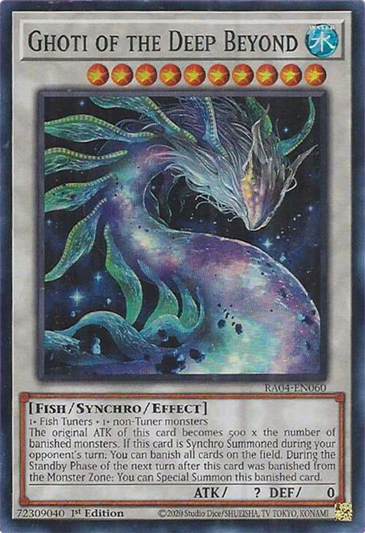 RA04-EN060 * Ghoti Of The Deep Beyond * Super Rare * Quarter Century Stampede