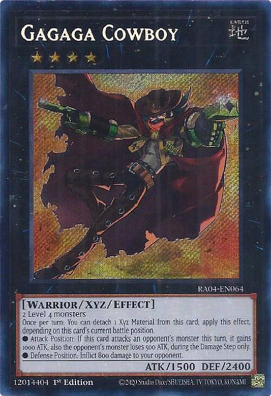 Gagaga Cowboy * Secret Rare * RA04-EN064