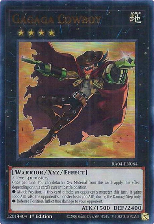 RA04-EN064 * Gagaga Cowboy * Ultra Rare * Quarter Century Stampede