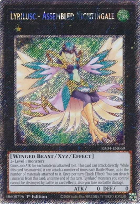 RA04-EN069 * Lyrilusc - Assembled Nightingale * Platinum Secret Rare * Quarter Century Stampede