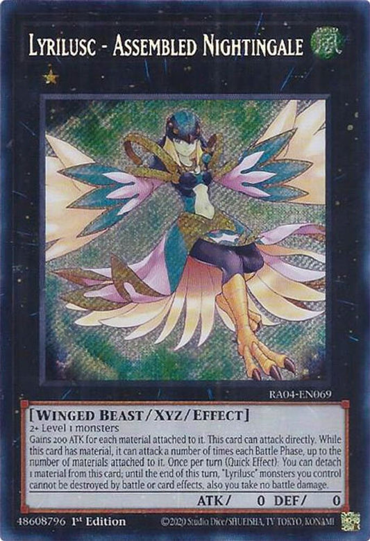 RA04-EN069 * Lyrilusc - Assembled Nightingale * Secret Rare * Quarter Century Stampede