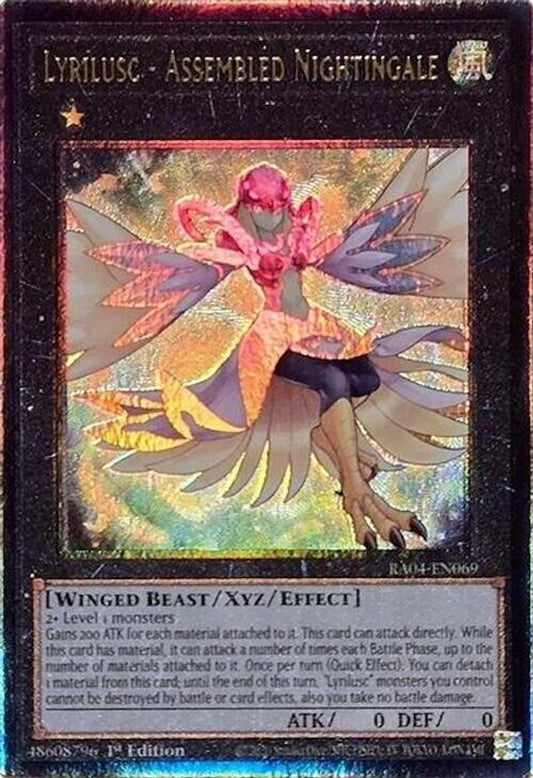 RA04-EN069 * Lyrilusc - Assembled Nightingale * Prismatic Ultimate Rare * Quarter Century Stampede