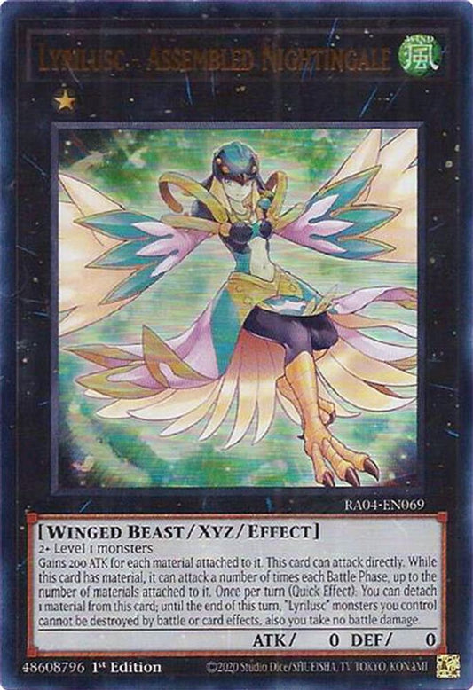 RA04-EN069 * Lyrilusc - Assembled Nightingale * Ultra Rare * Quarter Century Stampede
