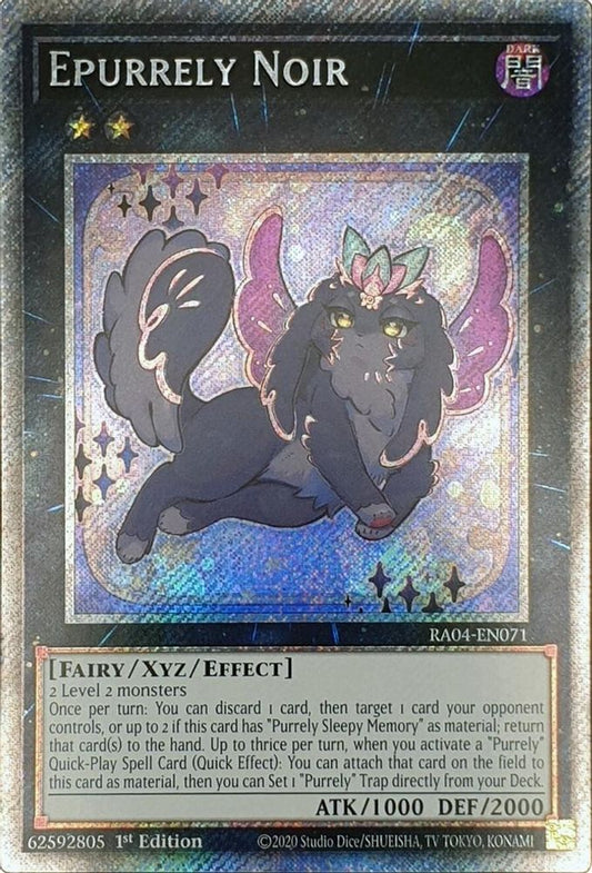 RA04-EN071 * Epurrely Noir * Platinum Secret Rare * Quarter Century Stampede