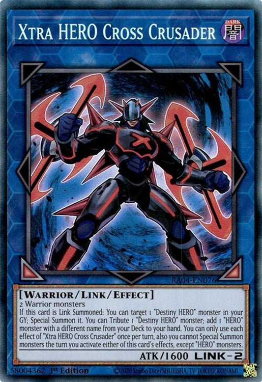 Xtra HERO Cross Crusader * Prismatic Collector's Rare * RA04-EN076