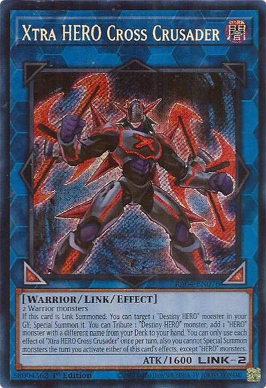 Xtra HERO Cross Crusader * Secret Rare * RA04-EN076