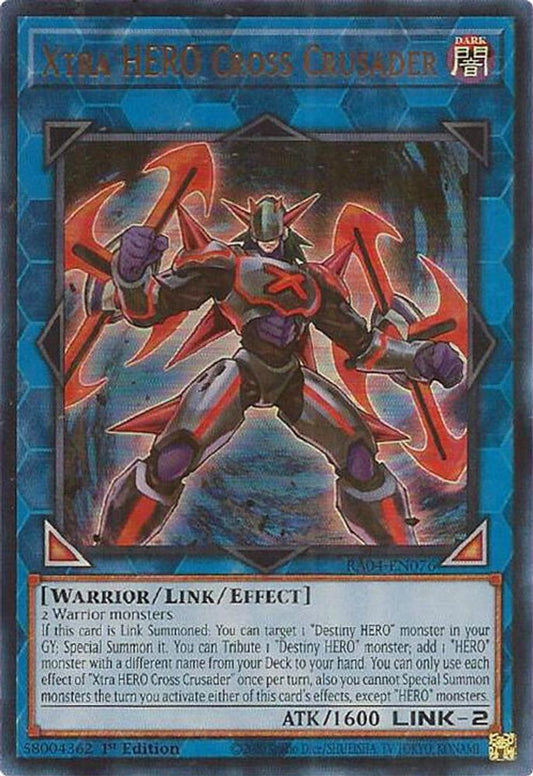 Xtra HERO Cross Crusader * Ultra Rare * RA04-EN076
