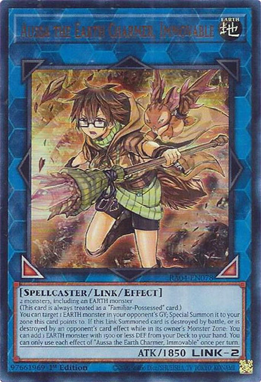 Aussa The Earth Charmer Immovable * Ultra Rare * RA04-EN078