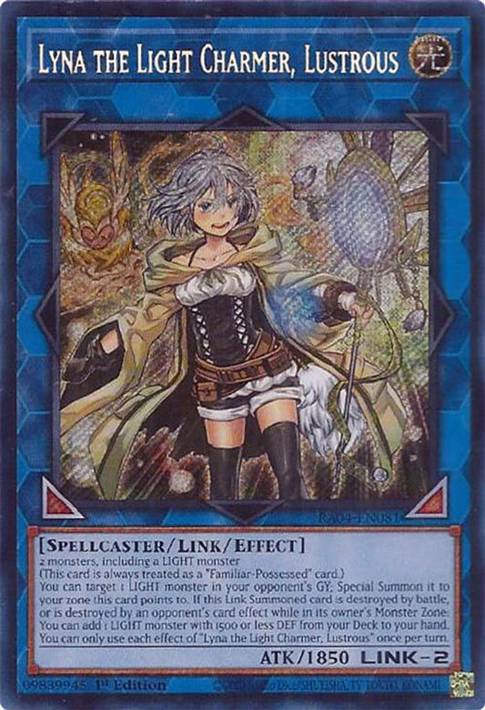 RA04-EN081 * Lyna The Light Charmer Lustrous * Secret Rare * Quarter Century Stampede