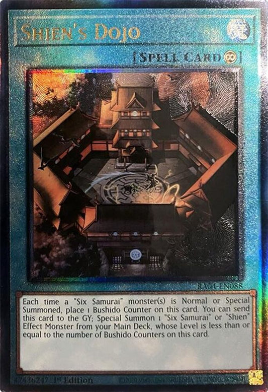 RA04-EN088 * Shiens Dojo * Prismatic Ultimate Rare * Quarter Century Stampede