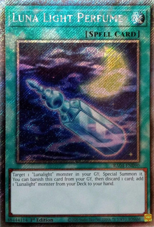 RA04-EN090 * Luna Light Perfume * Platinum Secret Rare * Quarter Century Stampede