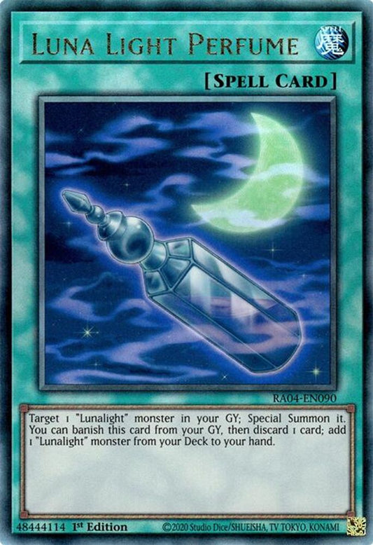 RA04-EN090 * Luna Light Perfume * Prismatic Ultimate Rare * Quarter Century Stampede
