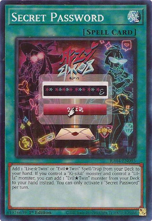 RA04-EN095 * Secret Password * Super Rare * Quarter Century Stampede