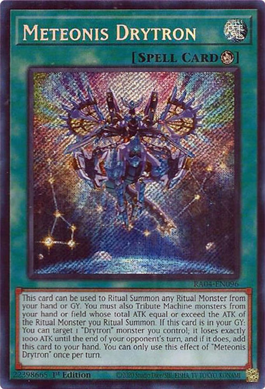 RA04-EN096 * Meteonis Drytron * Secret Rare * Quarter Century Stampede