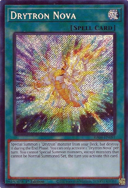 Drytron Nova * Secret Rare * RA04-EN097