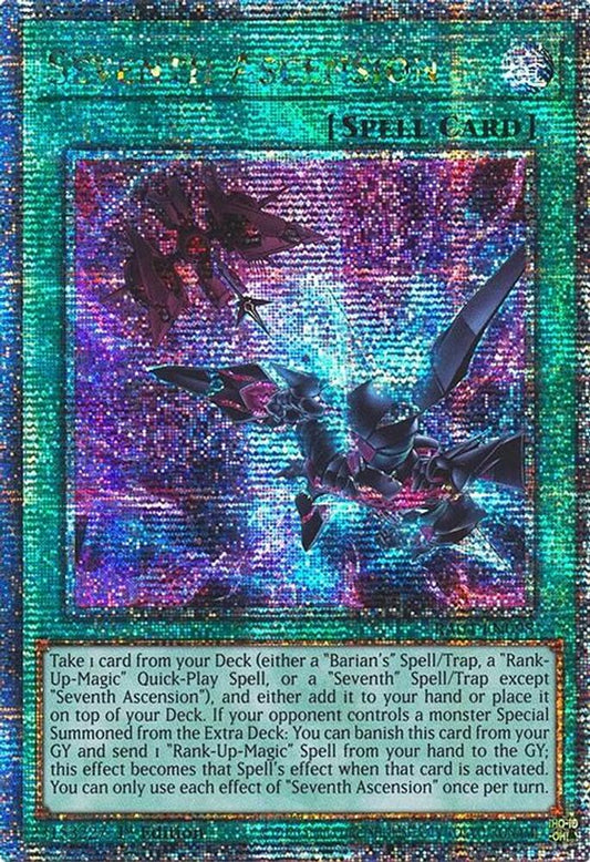 RA04-EN098 * Seventh Ascension * Quarter Century Secret Rare * Quarter Century Stampede