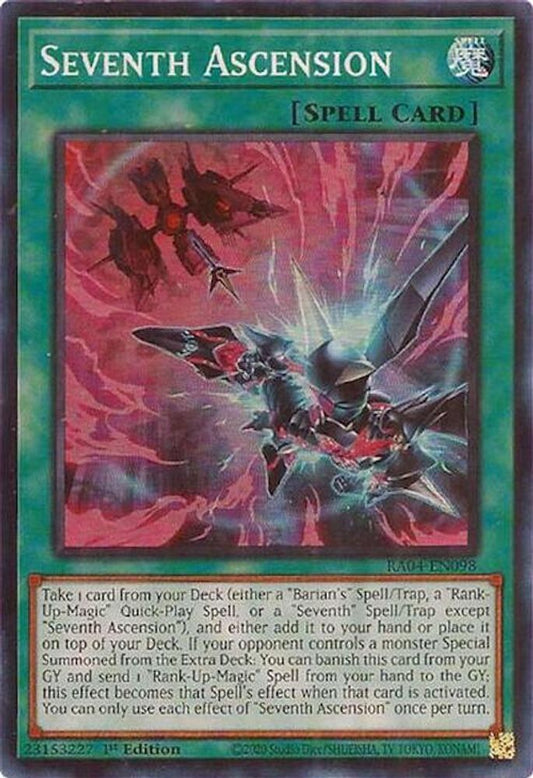 RA04-EN098 * Seventh Ascension * Super Rare * Quarter Century Stampede