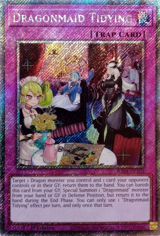 Dragonmaid Tidying * Platinum Secret Rare * * RA04-EN102