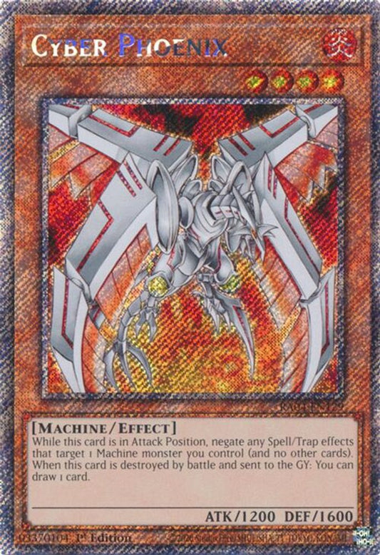 Cyber Phoenix * Platinum Secret Rare * * RA04-EN129