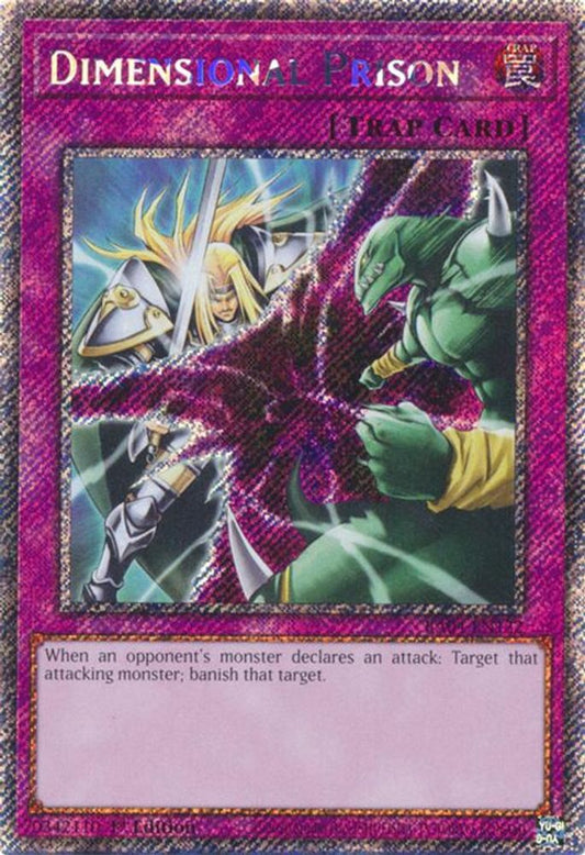 Dimensional Prison * Platinum Secret Rare * * RA04-EN132