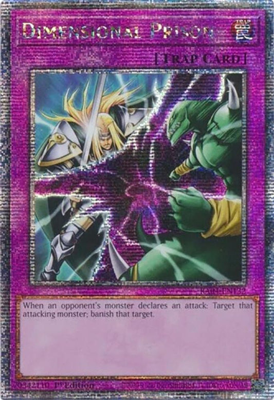 Dimensional Prison *  * Quarter Century Secret Rare * * RA04-EN132