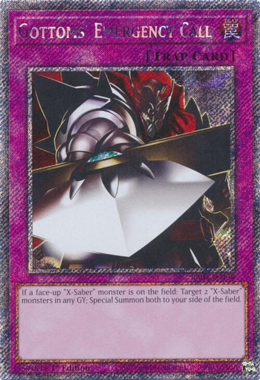 RA04-EN138 * Gottoms Emergency Call * Platinum Secret Rare * Quarter Century Stampede