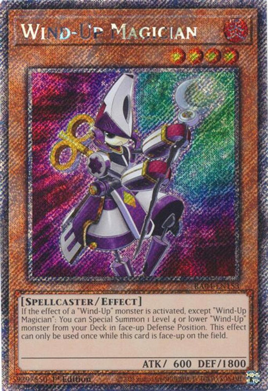 Wind-Up Magician * Platinum Secret Rare * * RA04-EN153