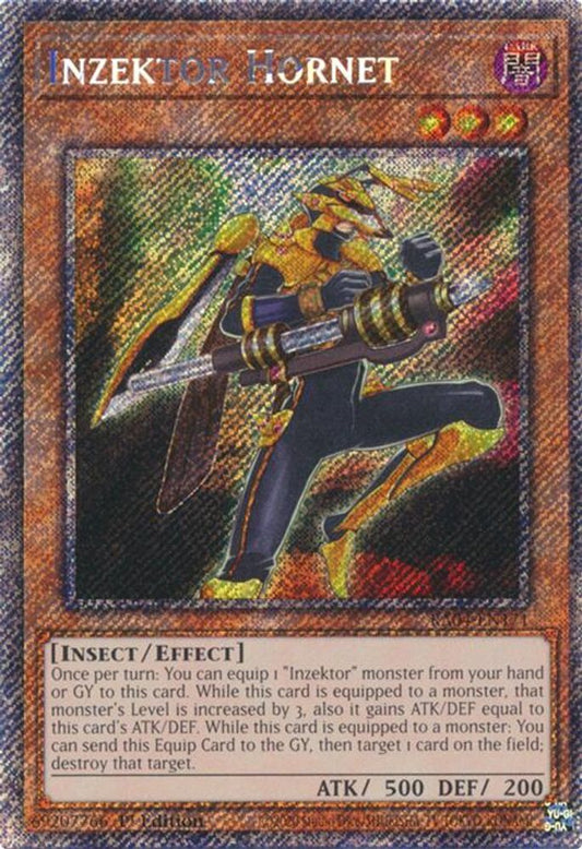 RA04-EN171 * Inzektor Hornet * Platinum Secret Rare * Quarter Century Stampede