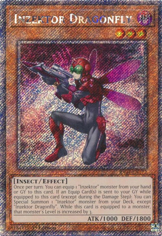 RA04-EN172 * Inzektor Dragonfly * Platinum Secret Rare * Quarter Century Stampede