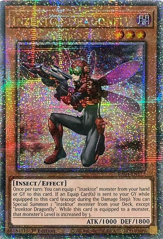 RA04-EN172 * Inzektor Dragonfly * Quarter Century Secret Rare * Quarter Century Stampede