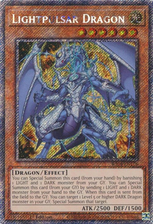 RA04-EN176 * Lightpulsar Dragon * Platinum Secret Rare * Quarter Century Stampede