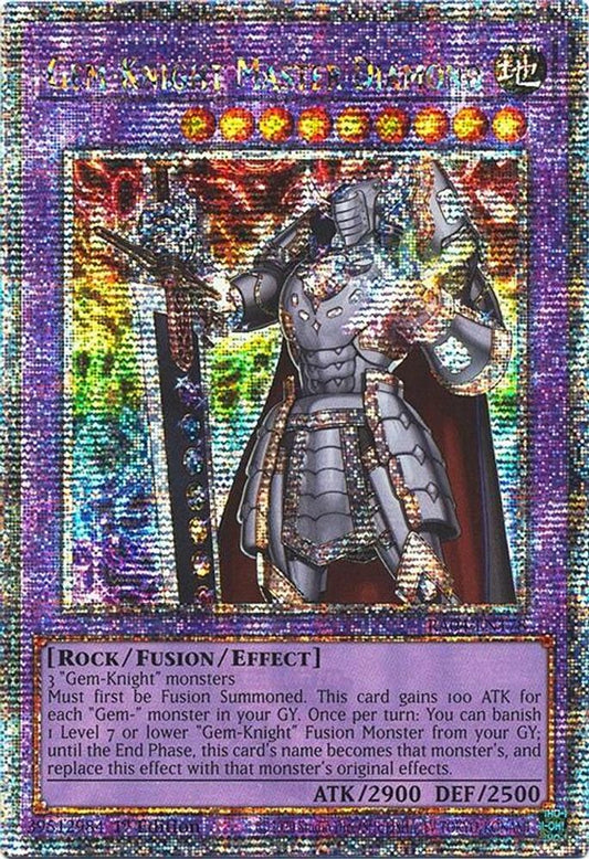 RA04-EN178 * Gem-Knight Master Diamond * Quarter Century Secret Rare * Quarter Century Stampede