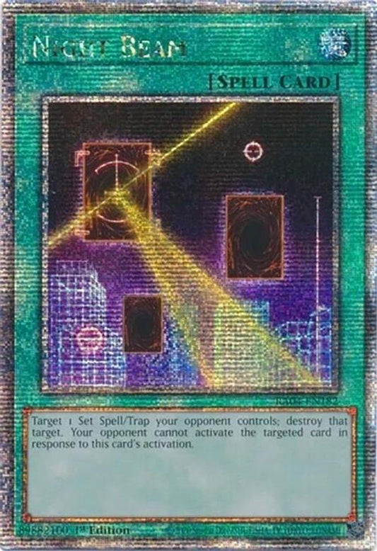 RA04-EN182 * Night Beam * Quarter Century Secret Rare * Quarter Century Stampede