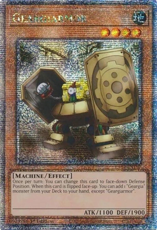 RA04-EN187 * Geargiarmor * Quarter Century Secret Rare * Quarter Century Stampede