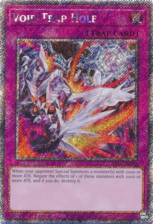 Void Trap Hole * Platinum Secret Rare * * RA04-EN190