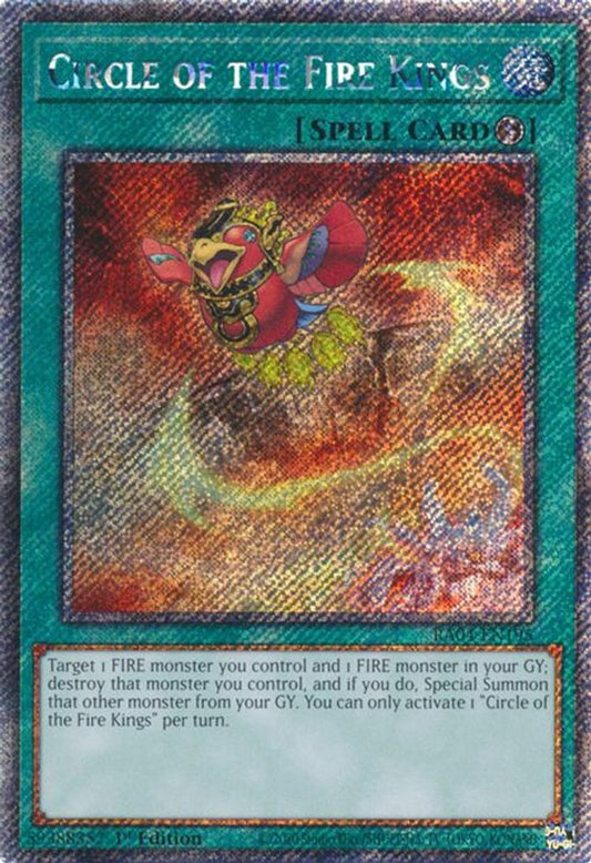Circle Of The Fire Kings * Platinum Secret Rare * * RA04-EN195
