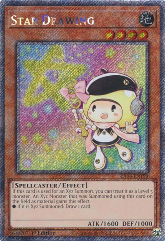 RA04-EN199 * Star Drawing * Platinum Secret Rare * Quarter Century Stampede