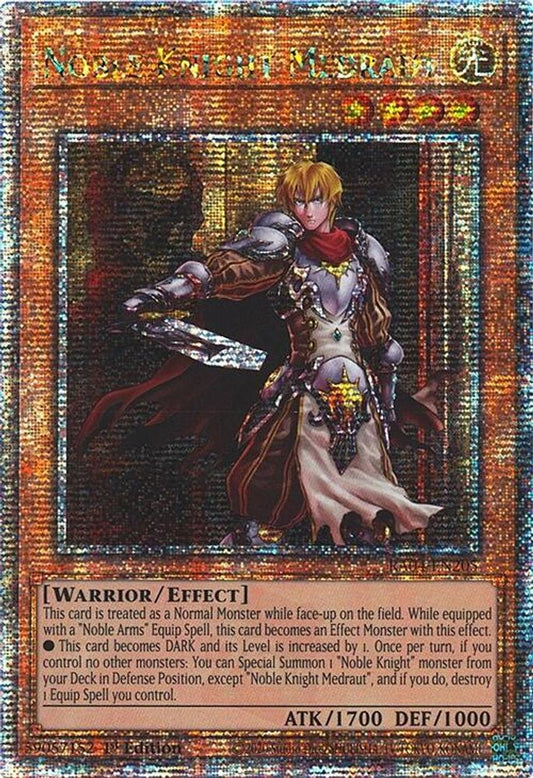 RA04-EN205 * Noble Knight Medraut * Quarter Century Secret Rare * Quarter Century Stampede