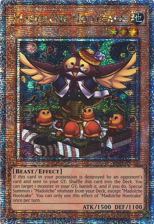 RA04-EN206 * Madolche Hootcake * Quarter Century Secret Rare * Quarter Century Stampede