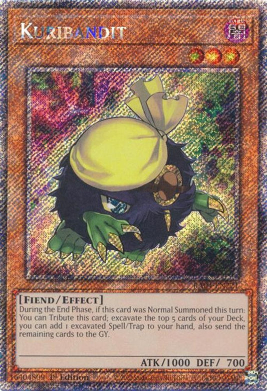 RA04-EN221 * Kuribandit * Platinum Secret Rare * Quarter Century Stampede