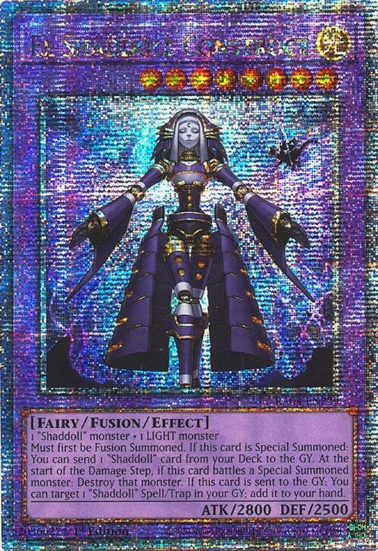 RA04-EN229 * El Shaddoll Construct (Alternate Art) * Quarter Century Secret Rare * Quarter Century Stampede